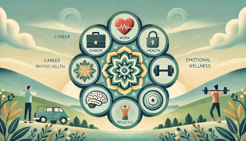 Five pillars of a balanced life â work, relationships, physical health, emotional wellness, and personal growth