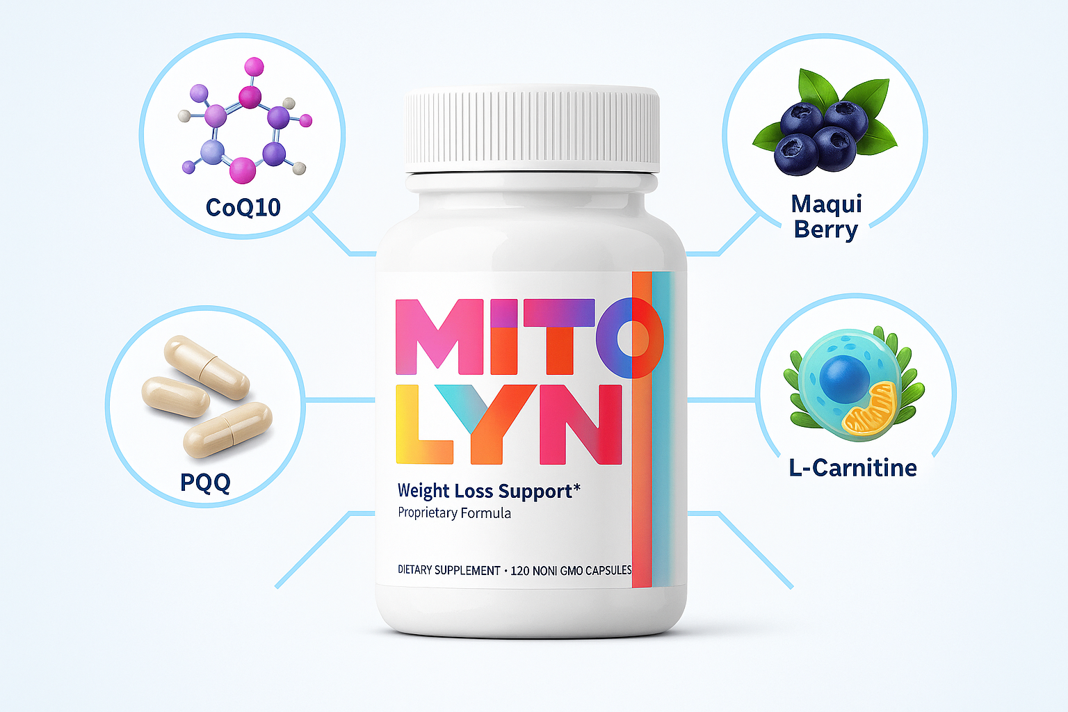 Mitolyn ingredients infographic
