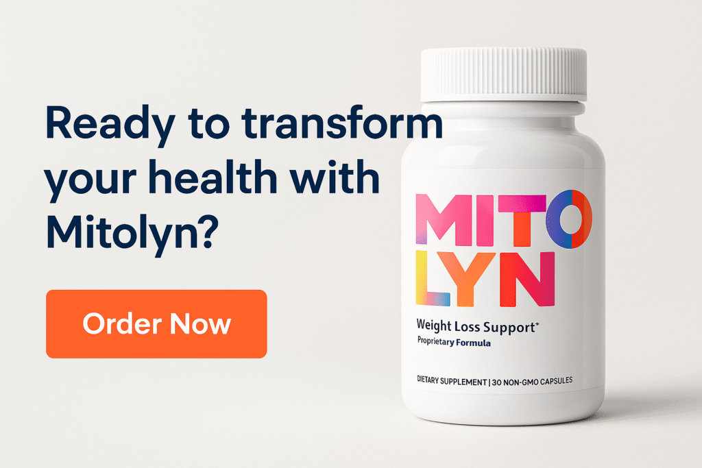 Mitolyn supplement bottle with call to action encouraging purchase