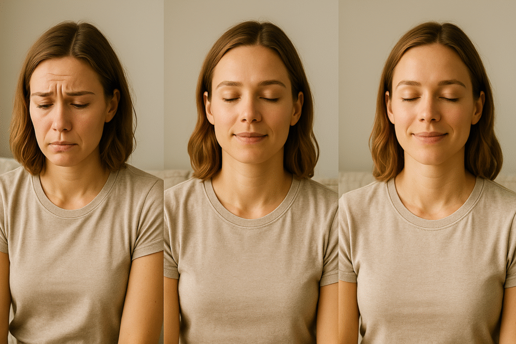 Progression of a woman’s emotional state through weekly Mindfulness Meditation practice
