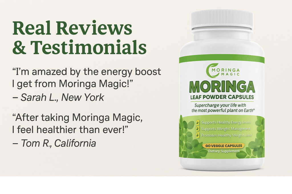 Moringa Magic user reviews showing real experiences and feedback