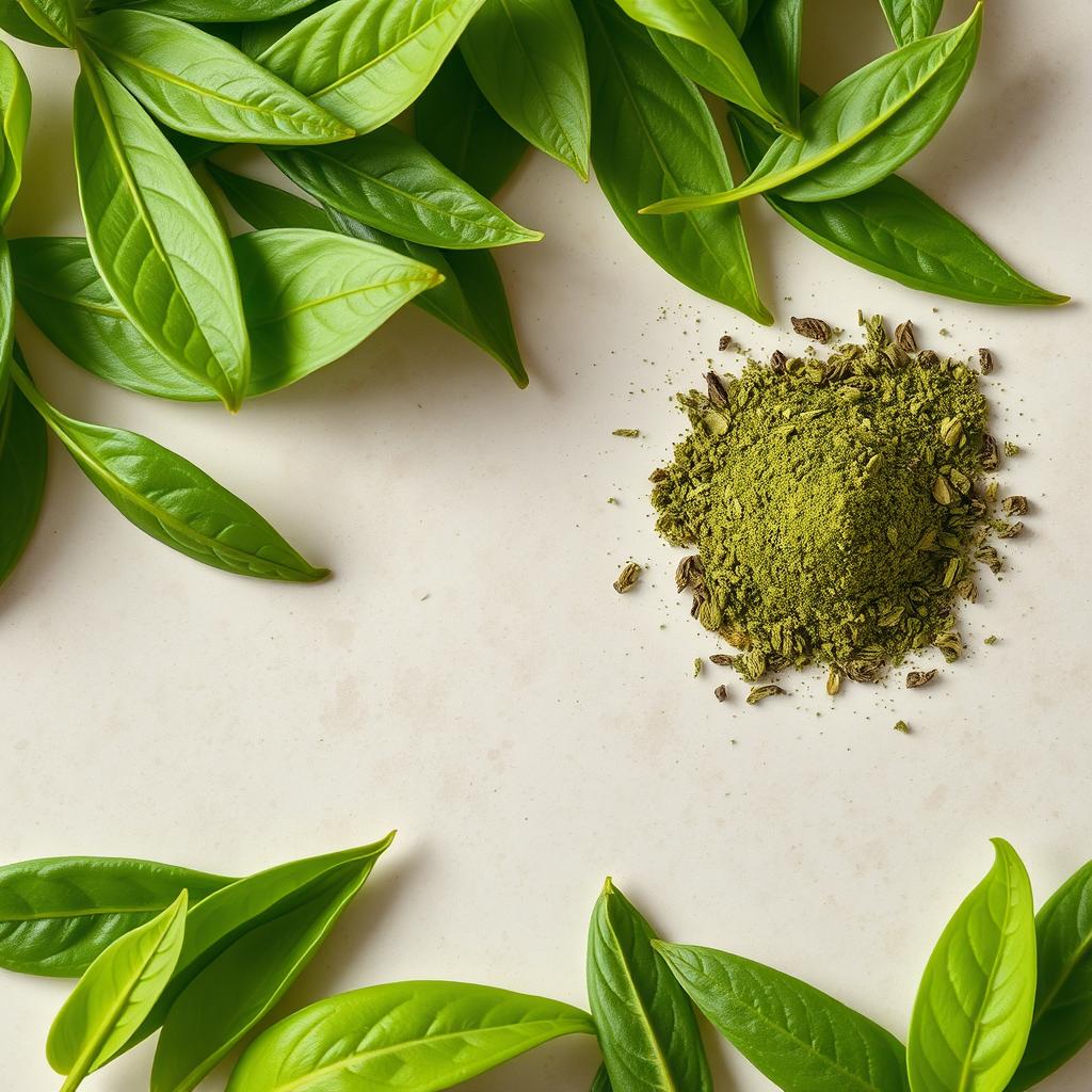 Green tea leaves used in GLUCO6 formula Green tea leaves used in GLUCO6 formula