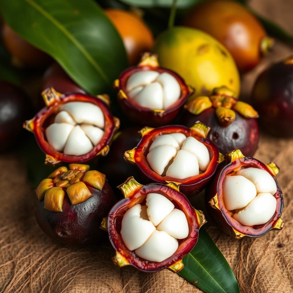 Mangosteen fruit Mangosteen fruit