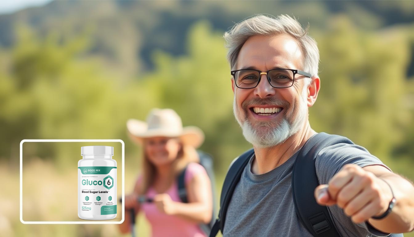 Person experiencing energy and vitality benefits from GLUCO6 Person experiencing energy and vitality benefits from GLUCO6