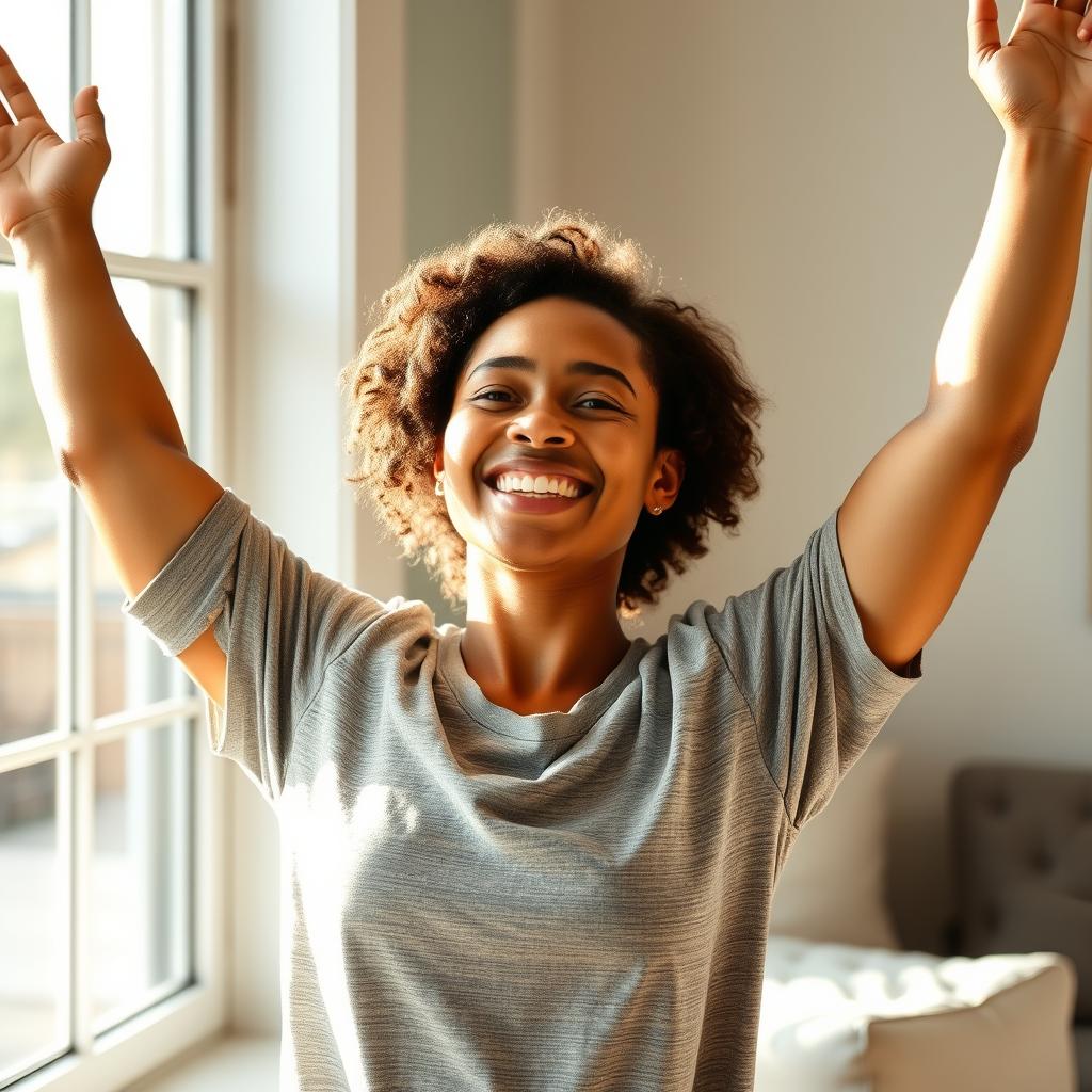 Person with increased energy and vitality Person with increased energy and vitality