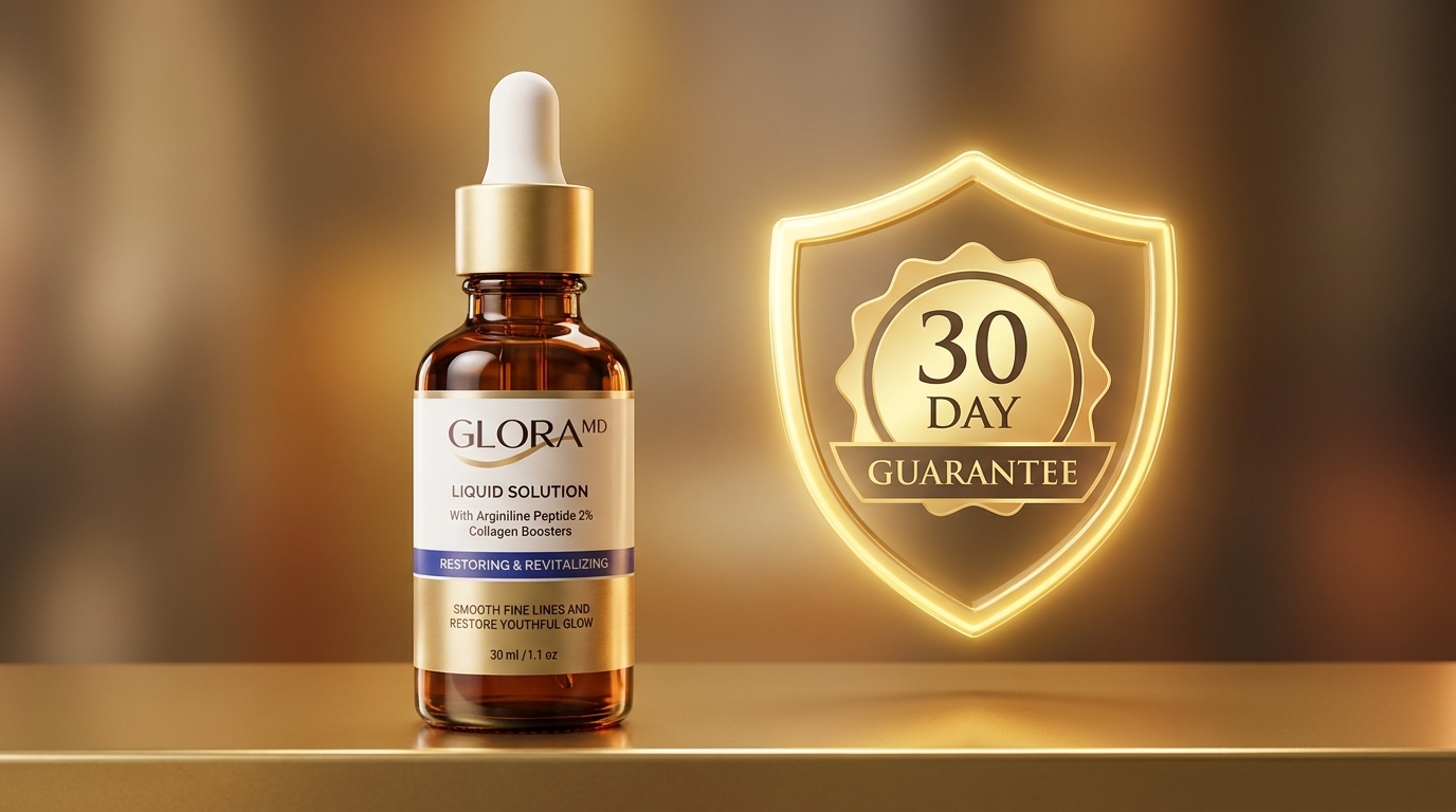 Every bottle of GloraMD is backed by an iron-clad 30-day money-back guarantee for total peace of mind.